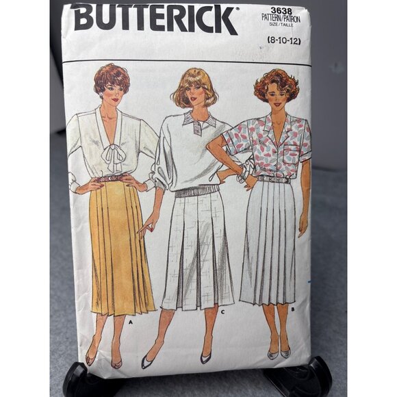 Butterick 3638 Misses Skirts Sewing Pattern Size 8-10-12 Uncut 1986 - Picture 8 of 10